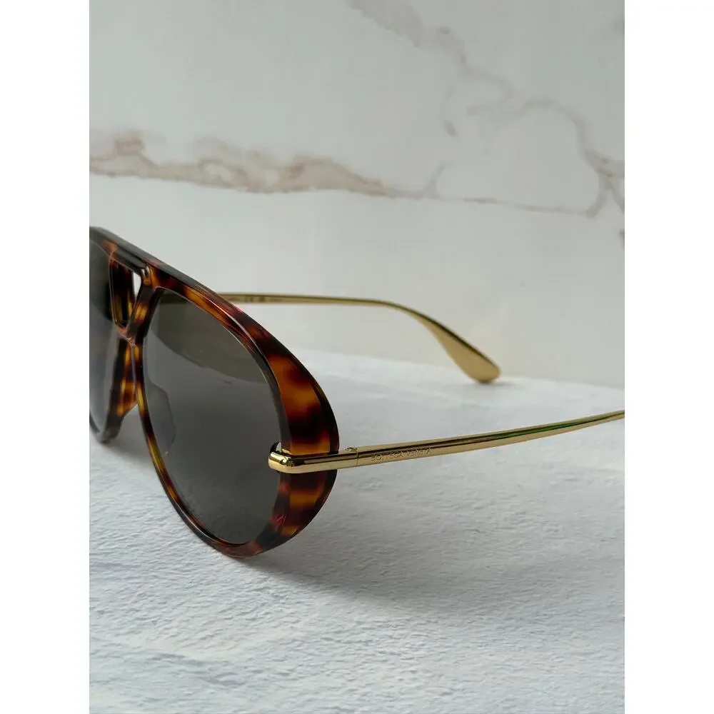 NEW Bottega Veneta BV1274S Aviator Sunglasses Brown Tortoise
